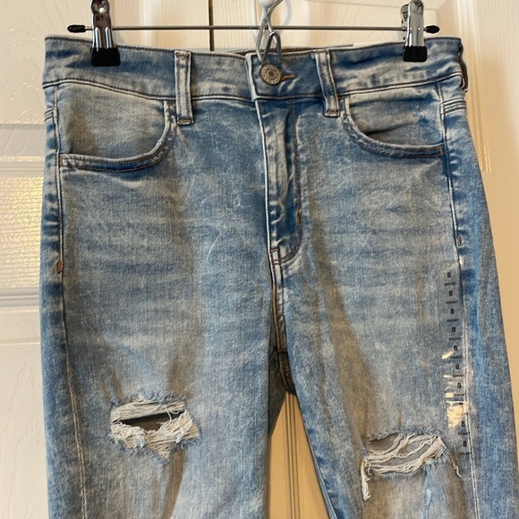 AE Ne(x)t Level Ripped High-Waisted Jegging Crop - Picture 3 of 5